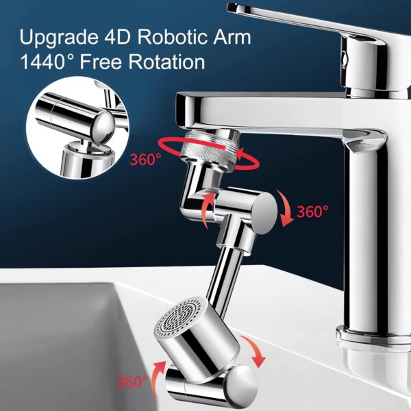 1080 Degree Rotating Multifunctional Water Tap Extender 2