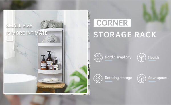 360 Rotating Corner Shelves, Storage Cabinet