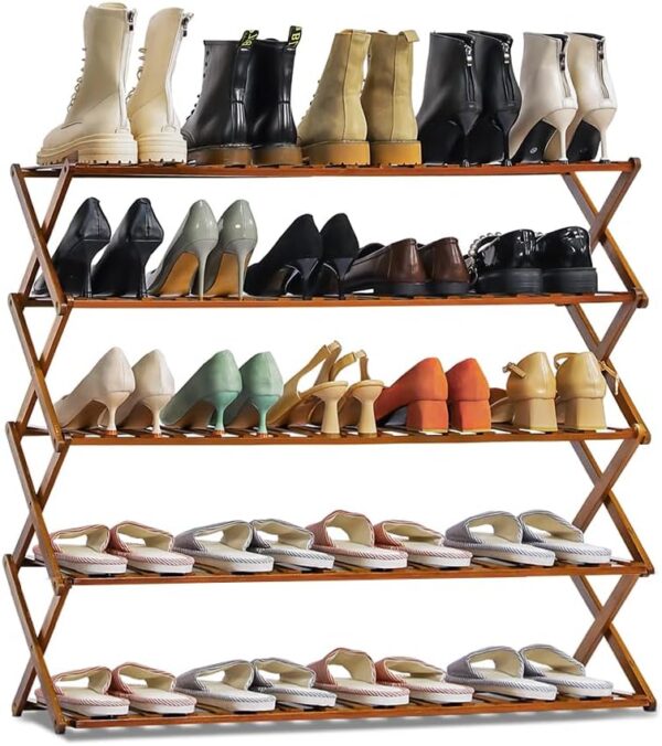 5-Layer Collapsible Shoe Rack