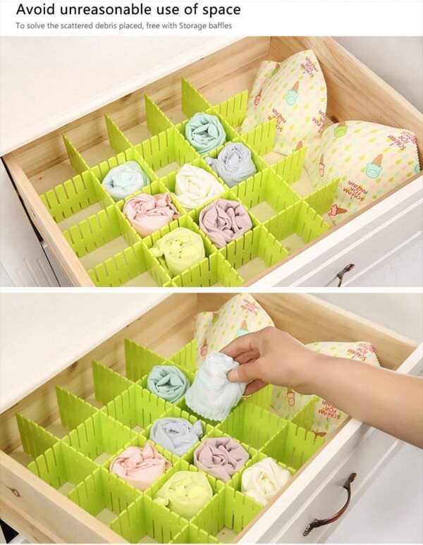 Adjustable Stretchable Interlocking Drawer Divider 3