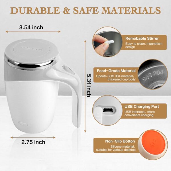 Automatic Magnetic Stirring Coffee Mug, Milk, Cocoa and Other Beverages