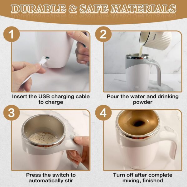 Automatic Magnetic Stirring Coffee Mug, Milk, Cocoa and Other Beverages