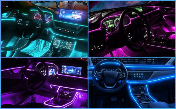 Car Interior LED Strip Lights, RGB 5 in 1 Ambient Lighting Kits