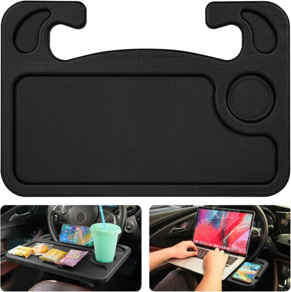 Car Steering Wheel Food Tray and Laptop Holder