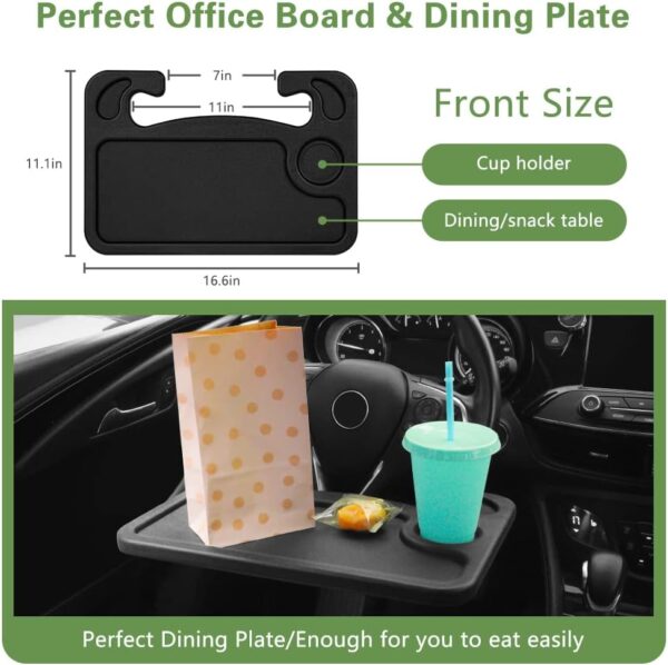 Car Steering Wheel Food Tray and Laptop Holder