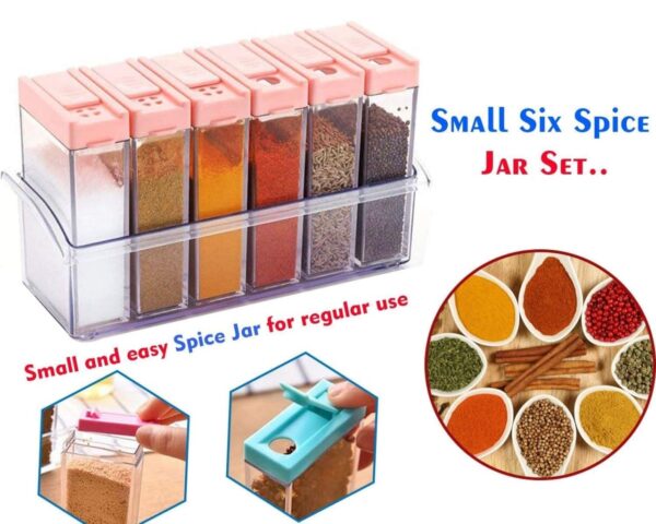 Convenient and Stylish Spice Shaker Set (6 pcs) for Organized Kitchen Storage 2