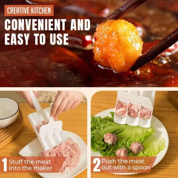 Creative Meatball Maker Set - Easily Shape Meatballs, Cake Balls and More