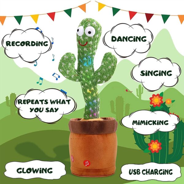 Dancing Cactus Talking Cactus Baby Toys for Kids