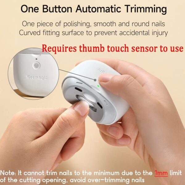 Electric Automatic Nail Clipper Cutter, Safety Fingernail Trimmer 3