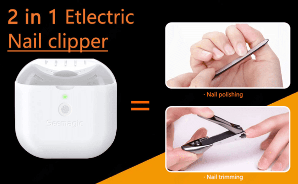 Electric Automatic Nail Clipper Cutter, Safety Fingernail Trimmer