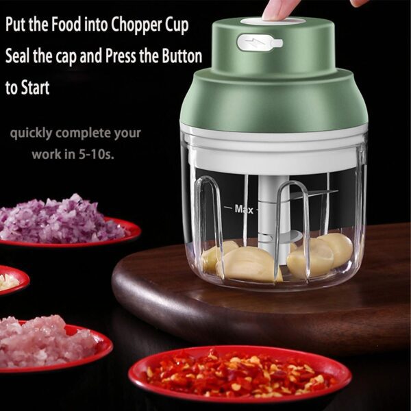 Electric Mini Fruit-Vegetable Chopper Cutter 3