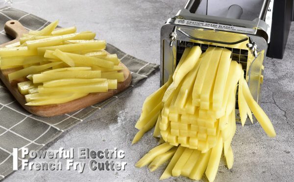 Electric Potato Chips Cutter French Fries Vegetable Cutting Machine