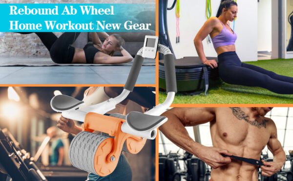 Exercise Roller Elbow Support Automatic Rebound Abdominal Wheel