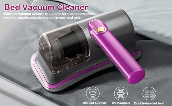 Handheld Cordless Vacuum Cleaner for Cleaning Bed Pillows Clothes Sofa