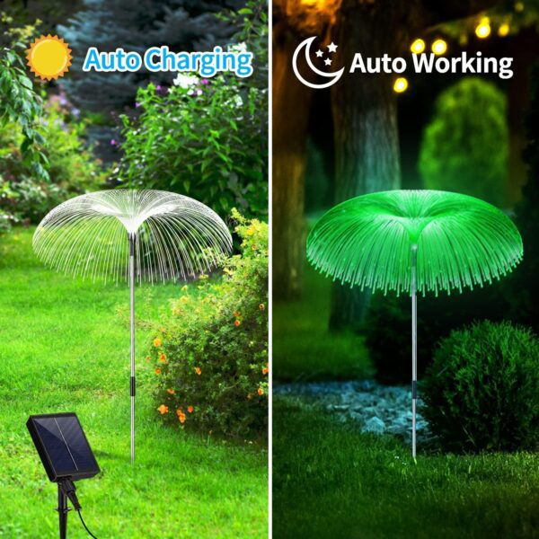 LED Solar Light Outdoor Rechargeable Waterproof Decorative Pathway Lights for Home