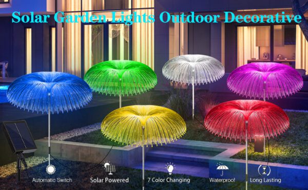 LED Solar Light Outdoor Rechargeable Waterproof Decorative Pathway Lights for Home