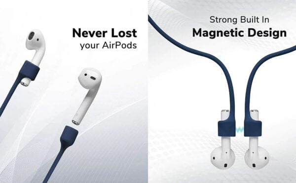 Magnetic Anti-Lost Strap Silicone Rope Wire Cable Connector String for AirPods