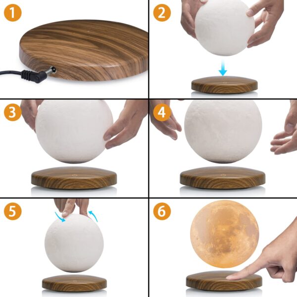 Magnetic Levitation Led Floating Moon Lamp