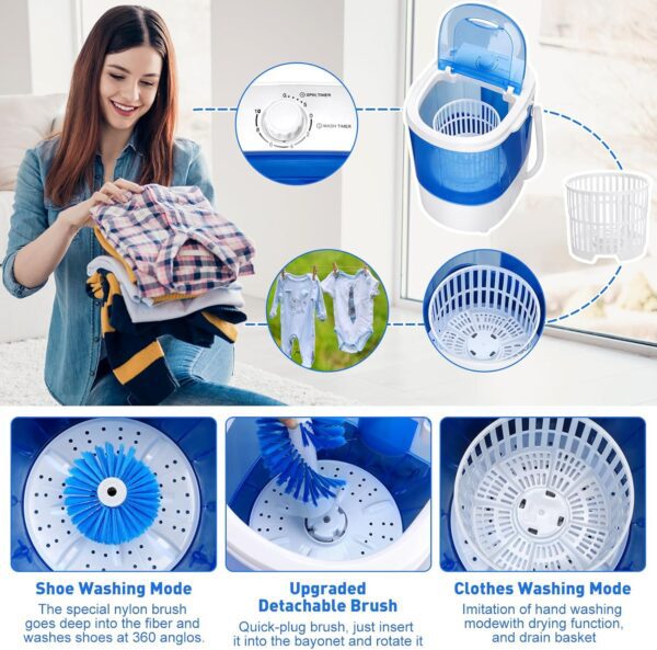 Mini Portable Washing Machine for Shoes and Clothes