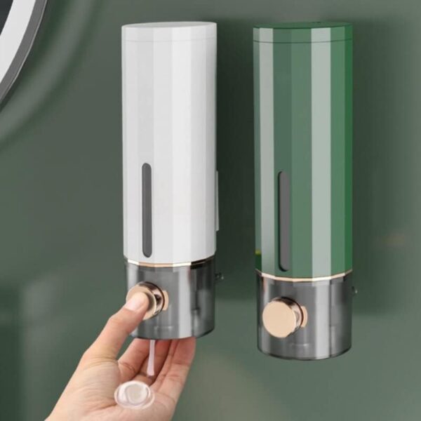 Plastic Manual Wall Mounted Bathroom Liquid Soap Dispenser