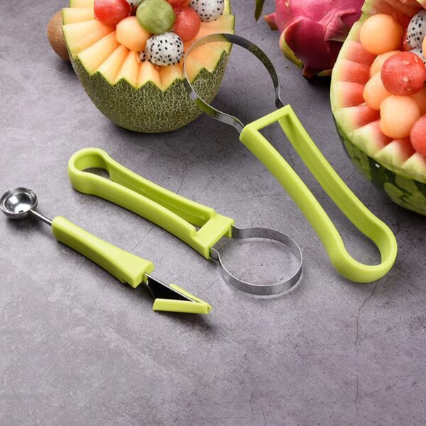 Professional 4 In 1 Stainless Steel Watermelon Cutter Fruit Carving Tools Set