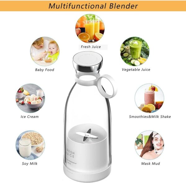 Rechargeable Portable Mini Blender for Shakes and Smoothies