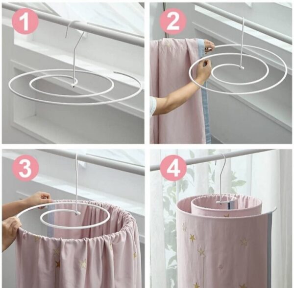 Round Shape Drying Hanger for Bed Sheet, Blanket, Mattress, Saree and Towel