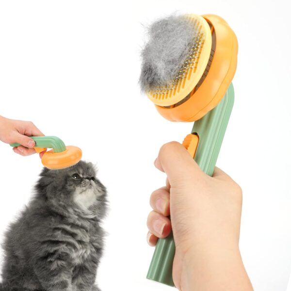 Self Cleaning Slicker Brush for Pet, Pet Brush for Shedding and Grooming