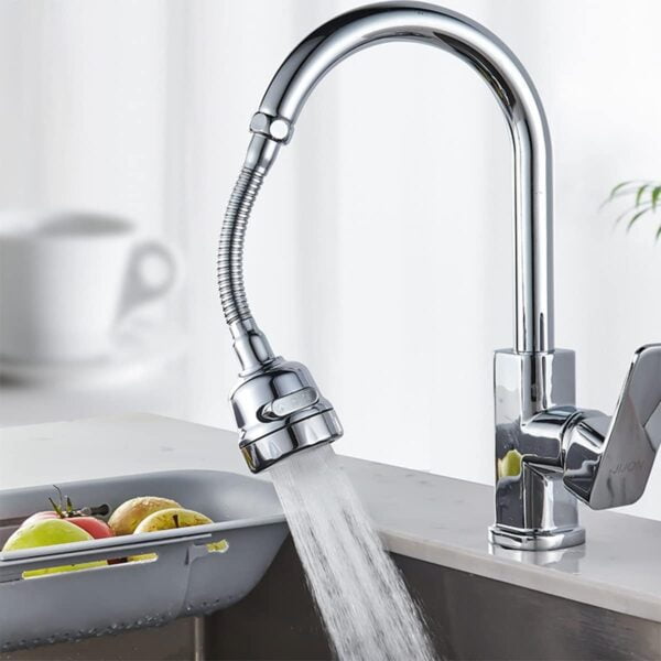 Stainless Steel Flexible 360 Degree Rotating 2 Modes Water Saving Faucet