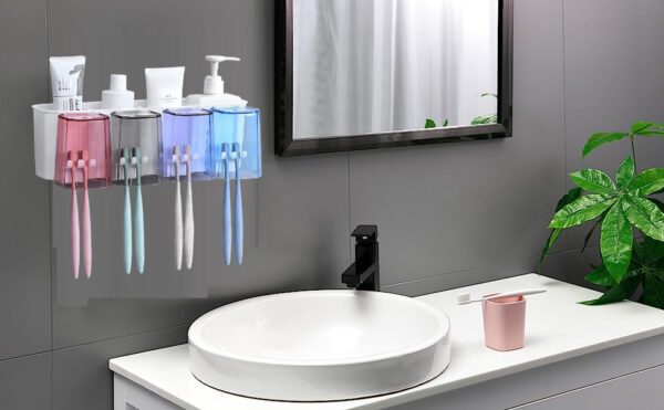 Wall Mounted Toothbrush Holder